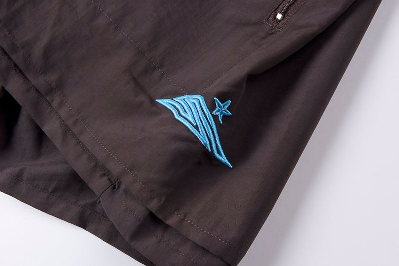 Sp5der Double Layer Shorts Brown