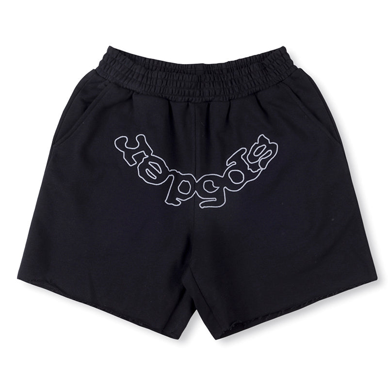 Sp5der OG Logo Sweat Shorts Black