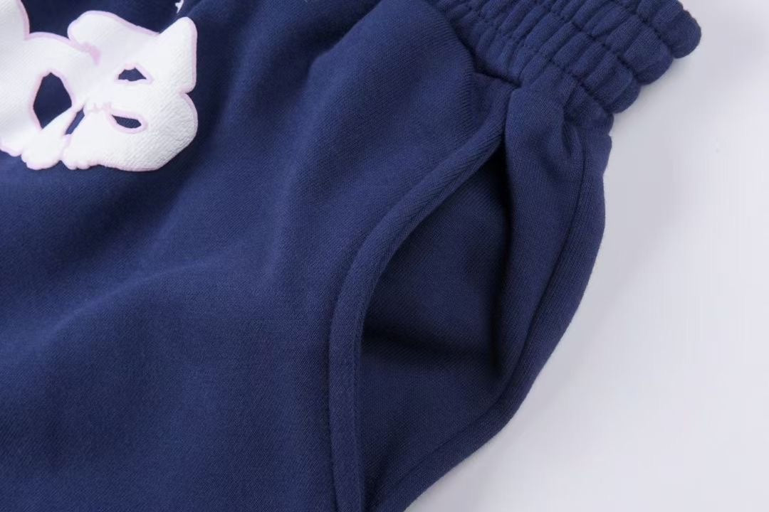 Sp5der OG Web Logo Sweat Short Navy