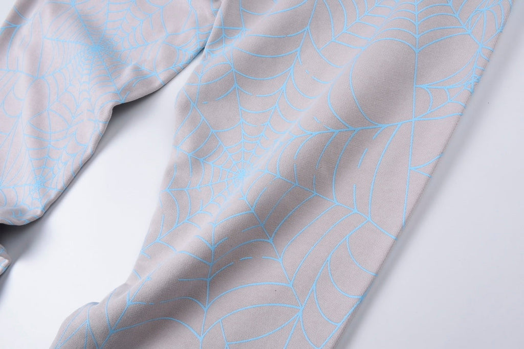 Sp5der AOP Web Sweatpants 'Heather Grey'