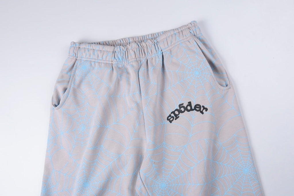 Sp5der AOP Web Sweatpants 'Heather Grey'