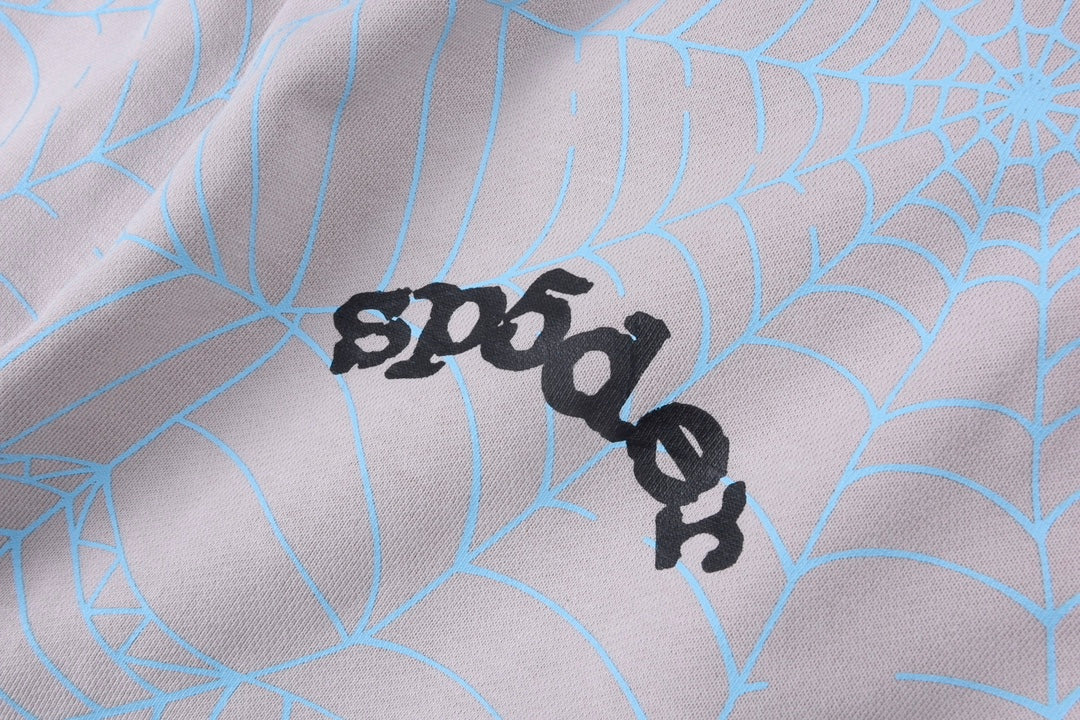 Sp5der AOP Web Sweatpants 'Heather Grey'