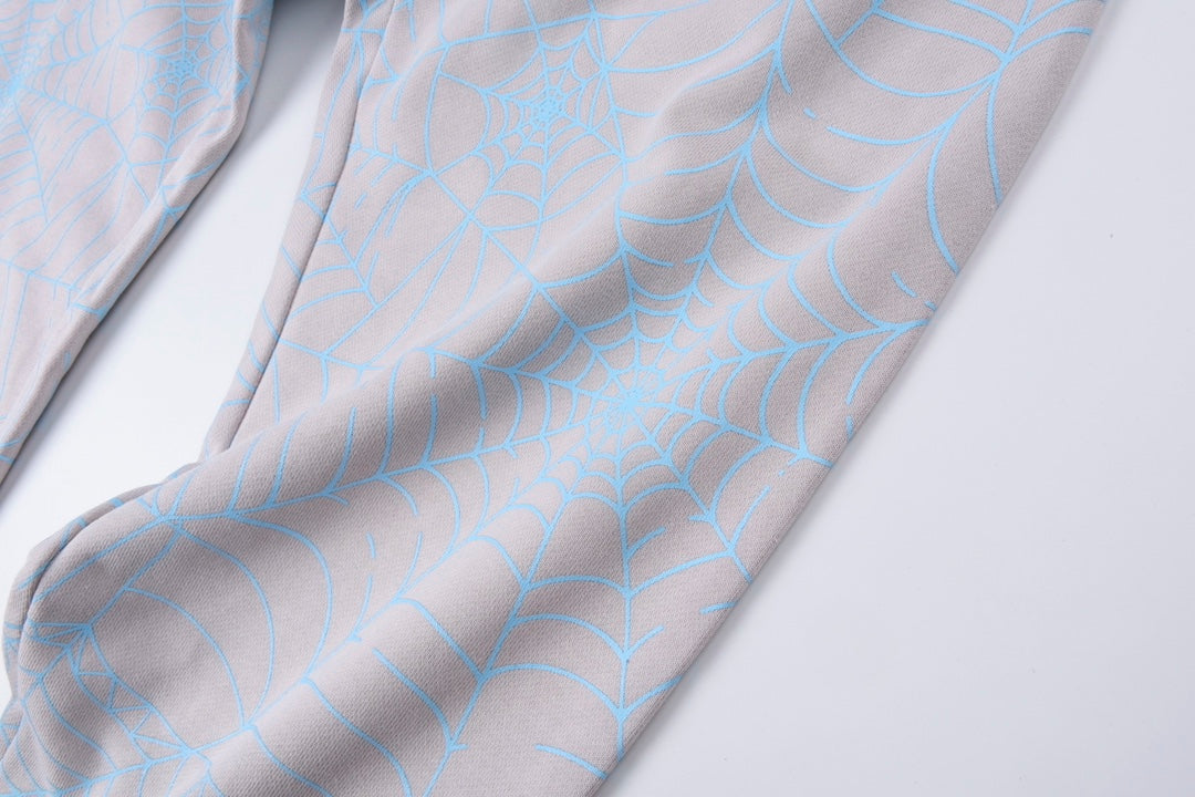 Sp5der AOP Web Sweatpants 'Heather Grey'