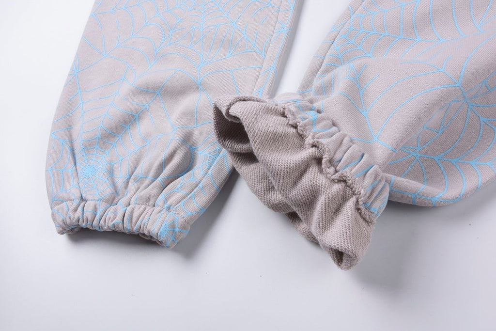 Sp5der AOP Web Sweatpants 'Heather Grey'