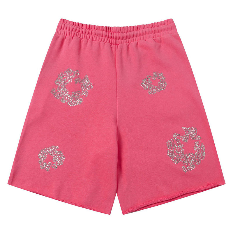 Denim Tears Cashmere Swarovski Cotton Wreath Shorts