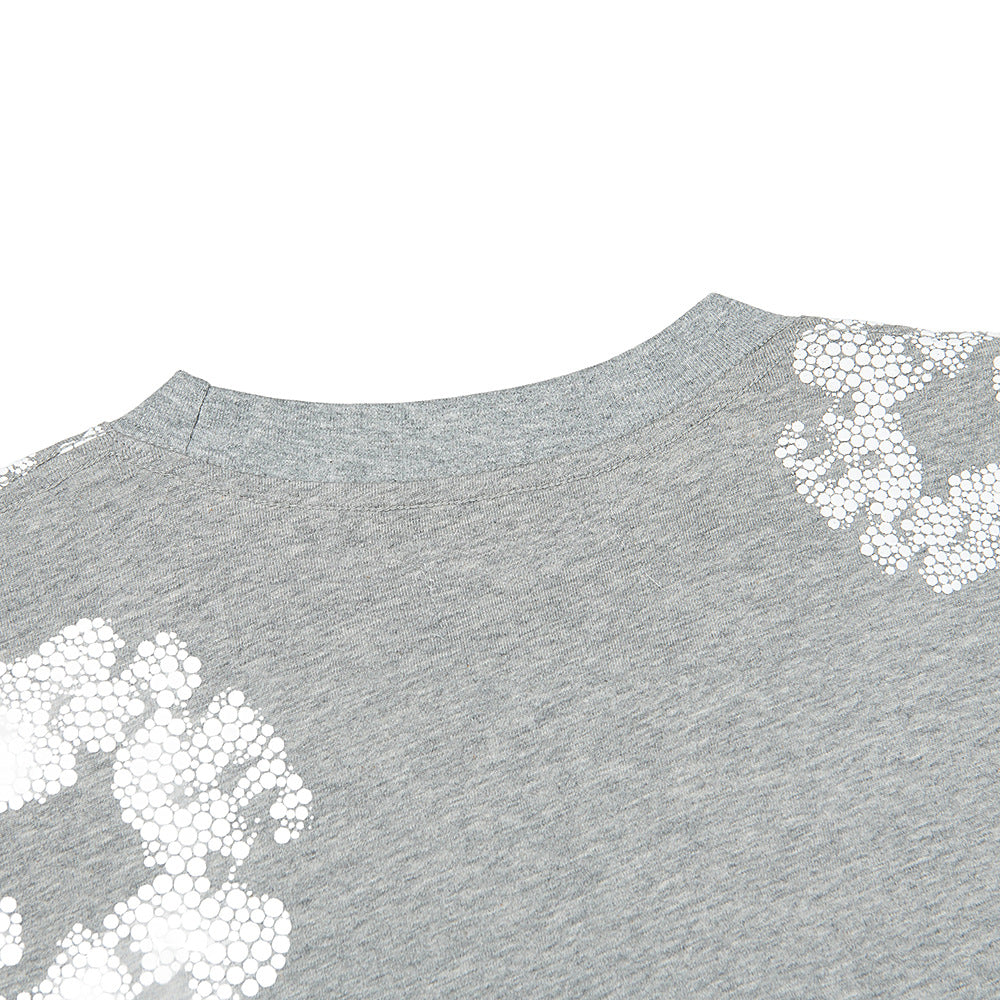 Denim Tears Crystal Patch Cotton logo Design T-Shirts