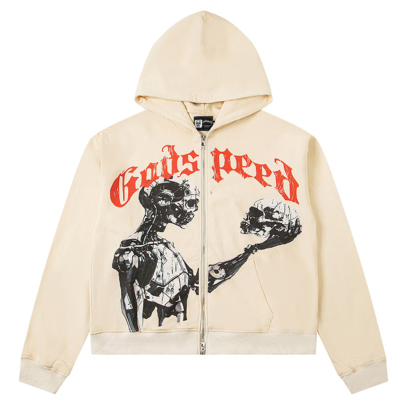 Godspeed Mankind vs Ai Zip Up Hoodies