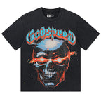 GODSPEED Skull With Flaming Eyes T-shirt