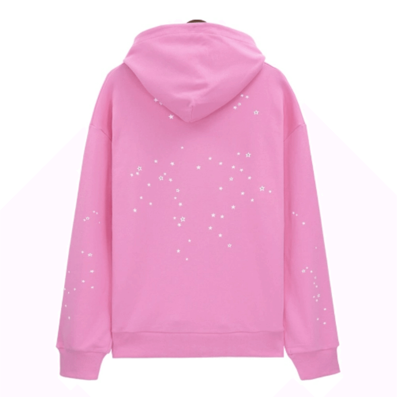 Sp5der Atlanta Hoodie-Pink #5503