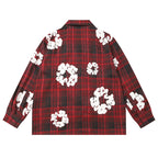 Denim Tears kapok Flower Pattern Long Sleeved Shirt