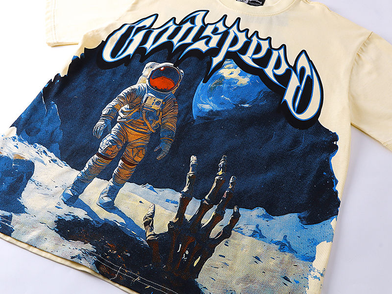 GODSPEED Astronaut Meets Skeleton Hand T-shirt