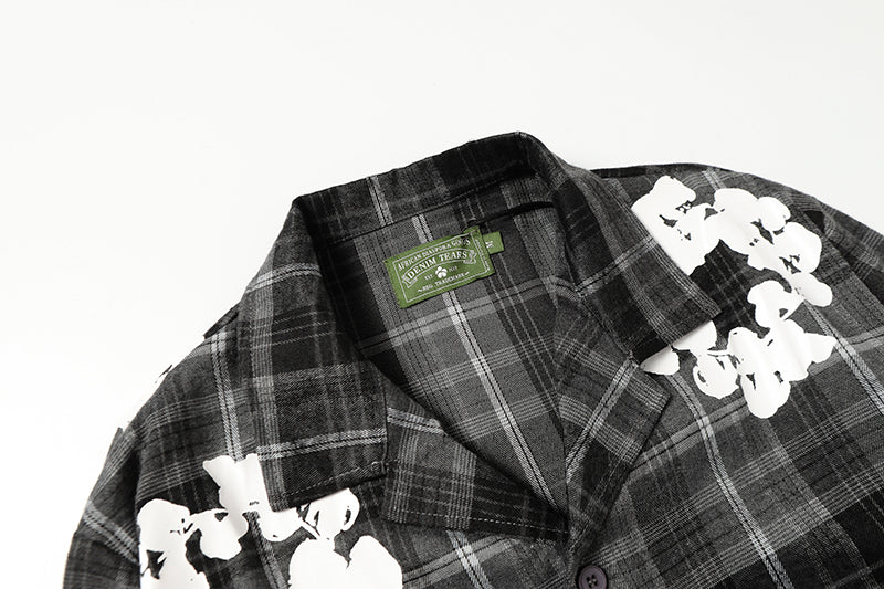 Denim Tears kapok Flower Pattern Long Sleeved Shirt