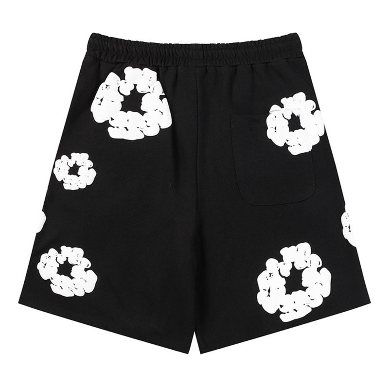 Denim Tears The Cotton Wreath Shorts Black