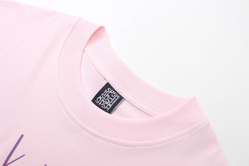 Sp5der Atlanta Print T-Shirt Pink