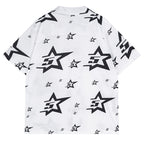 Sp5der Star Pattern Short-sleeved Shirt