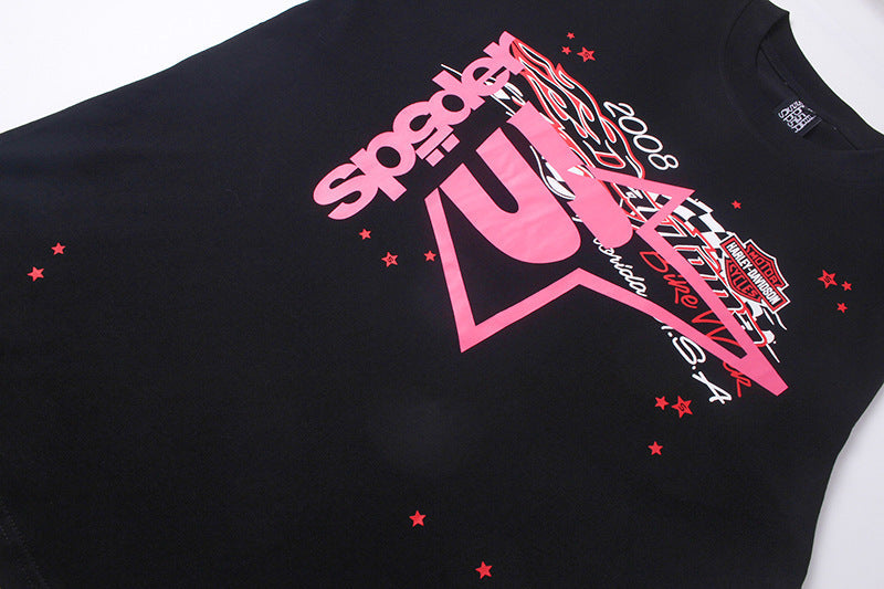 Sp5der x Harley Davidson Vintage T-Shirt Black