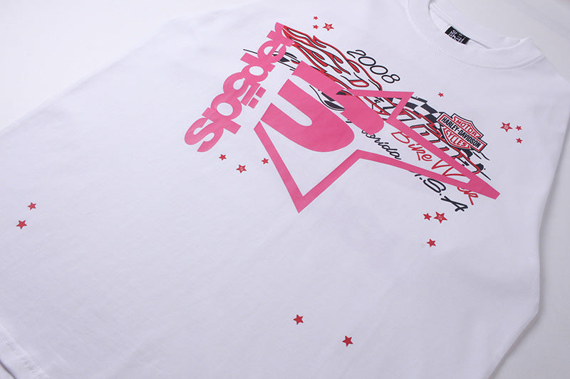 Sp5der x Harley Davidson Vintage T-Shirt White