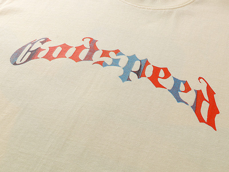 GODSPEED Skeleton Man White Cowboy Hat T-shirt